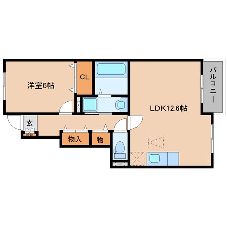 高田市駅 徒歩14分 1階の物件間取画像